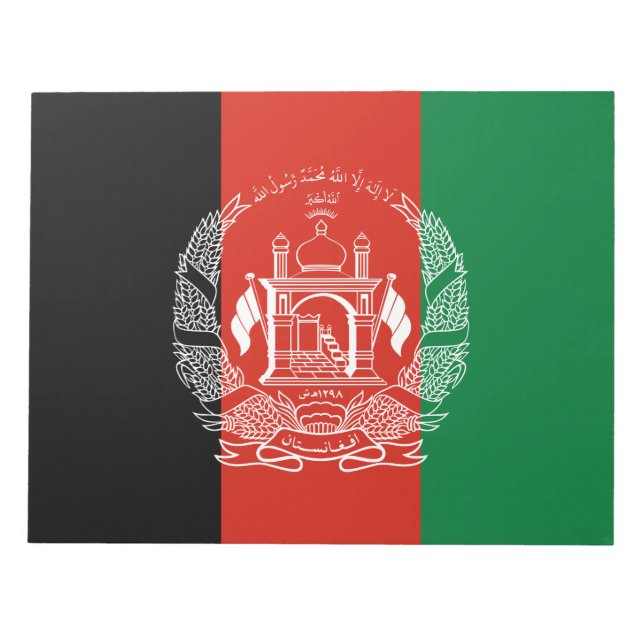 Flag of Afghanistan Notepad (Front)