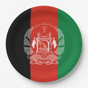 Flag of Afghanistan Paper Plates