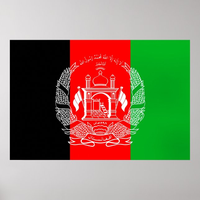 Flag of Afghanistan Poster (Front)