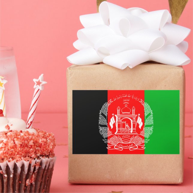 Flag of Afghanistan Rectangular Sticker (Party)