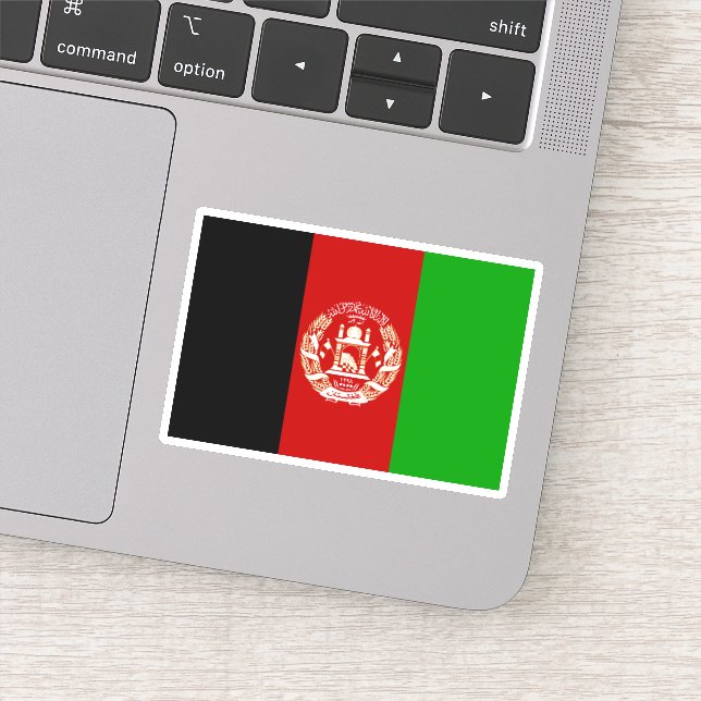 Flag of Afghanistan Sticker (Detail)