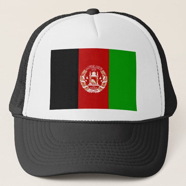 Flag of Afghanistan Trucker Hat (Front)