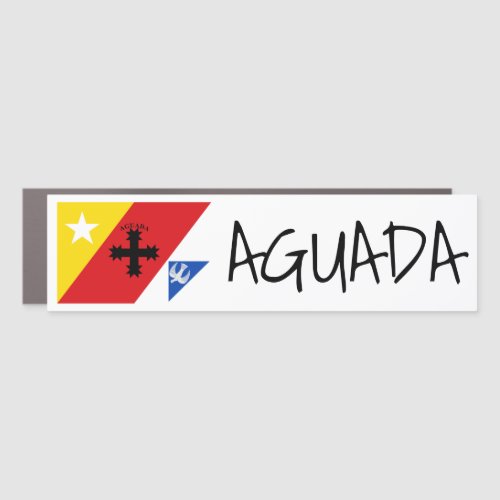 Flag of Aguada Puerto Rico Car Magnet