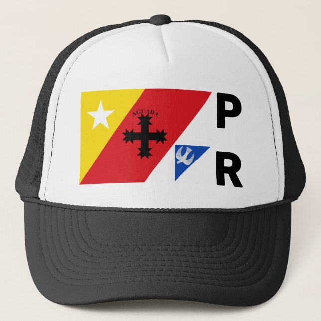 Flag of Aguada, Puerto Rico Trucker Hat (Front)