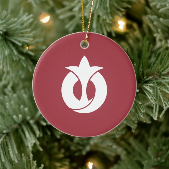 Flag of Aichi Prefecture, Japan Ceramic Ornament (Tree)