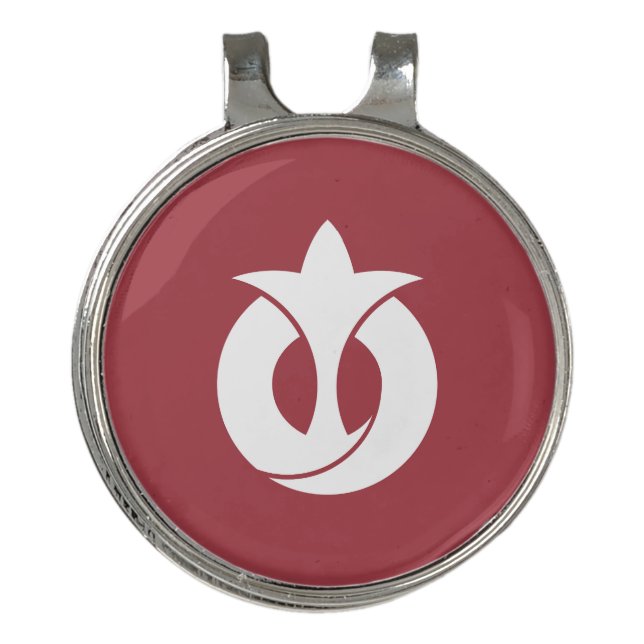 Flag of Aichi Prefecture, Japan Golf Hat Clip (Front)