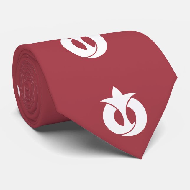 Flag of Aichi Prefecture, Japan Neck Tie (Rolled)