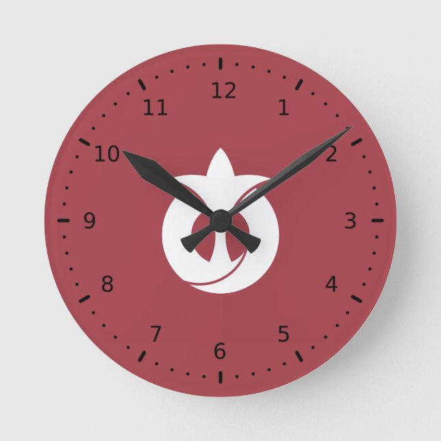 Flag of Aichi Prefecture, Japan Round Clock (Front)