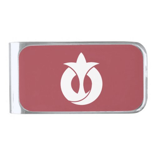 Flag of Aichi Prefecture Japan Silver Finish Money Clip