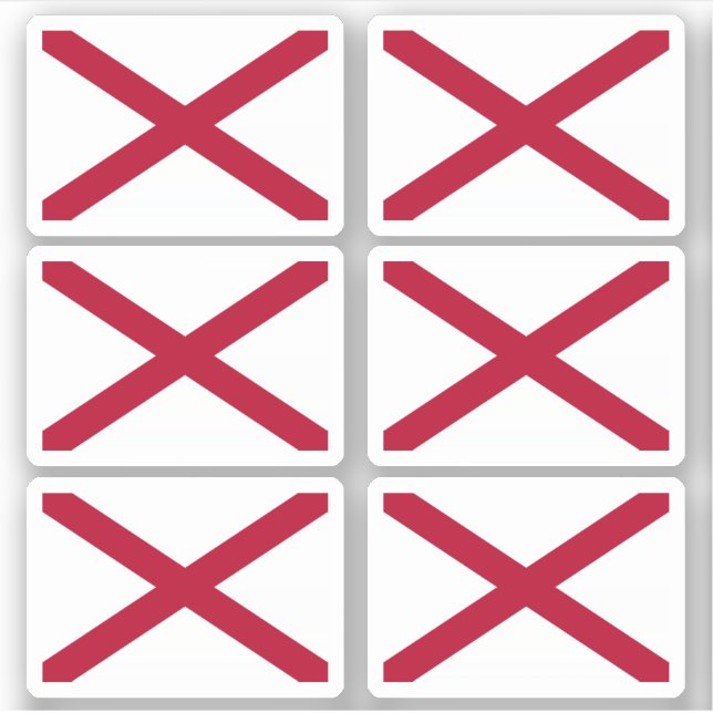 Flag of Alabama Sticker (Front)