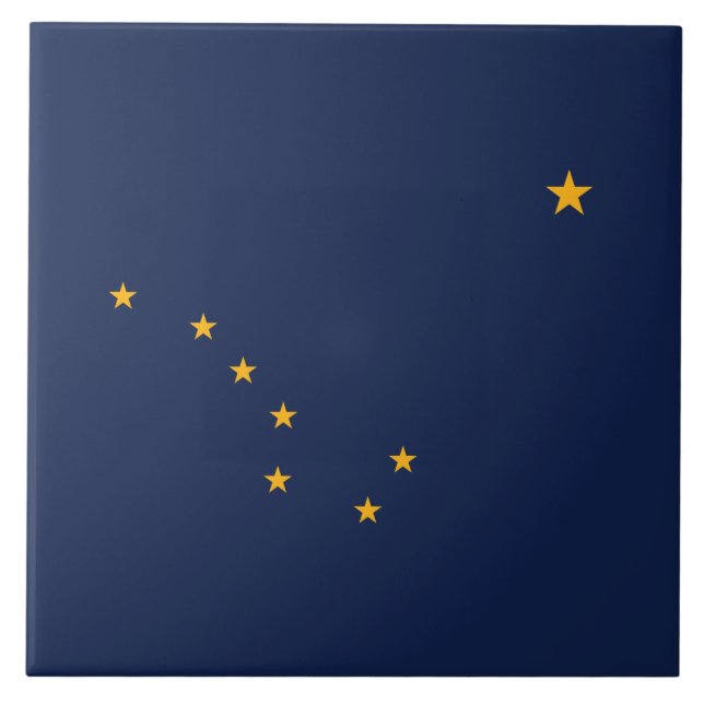 Flag of Alaska Ceramic Tile (Front)
