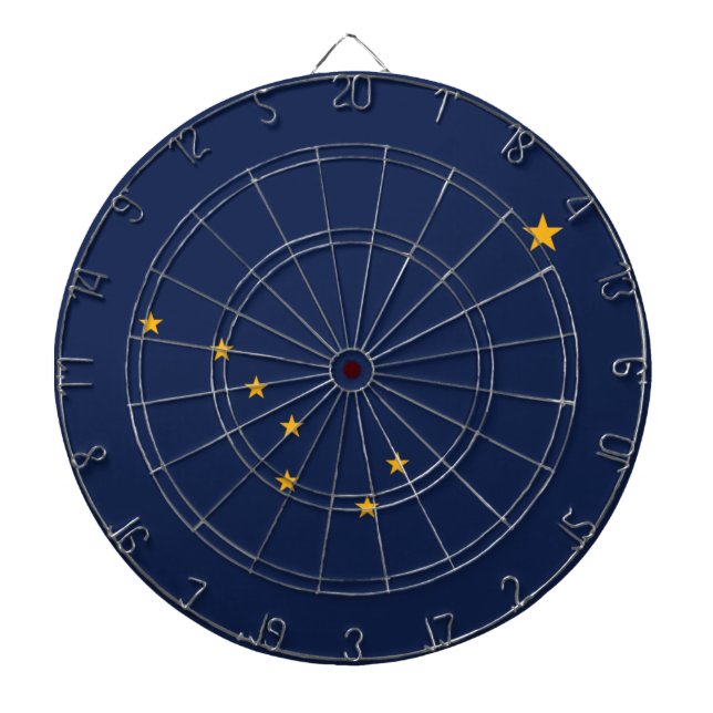 Flag of Alaska Dart Board (Front)