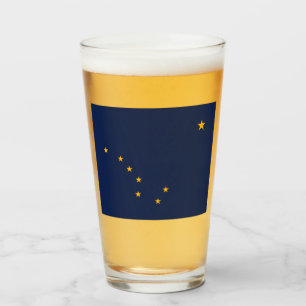 Flag of Alaska Glass