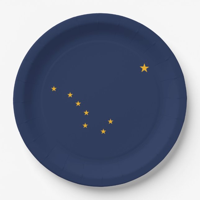 Flag of Alaska Paper Plates (Front)