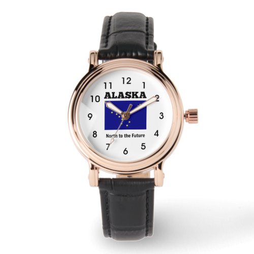 Flag of Alaska with state motto Watch