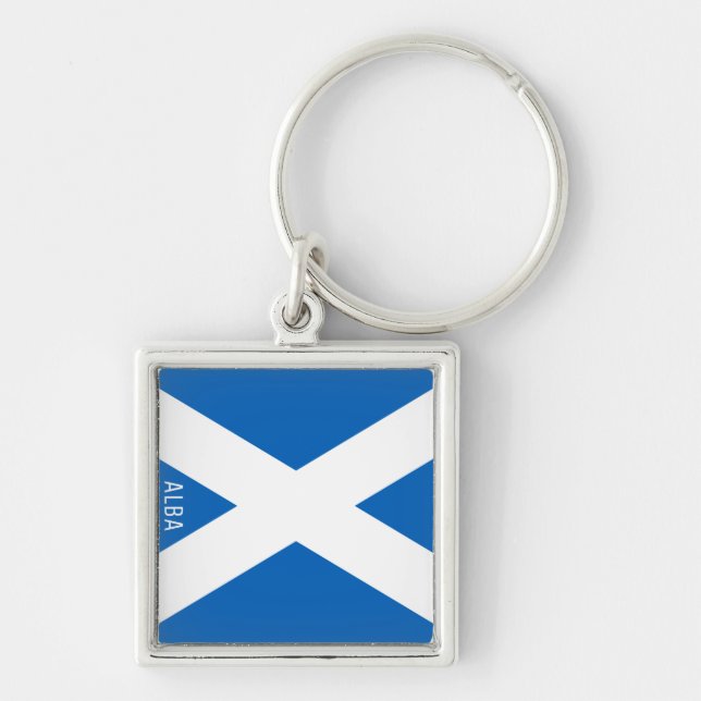 Flag of Alba Keychain (Front)