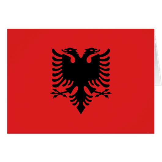 Flag of Albania (Front Horizontal)