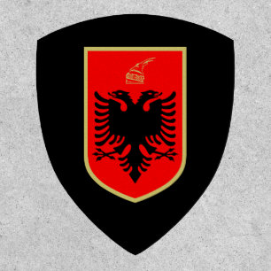 Flag of Albania, Albanian Coat of Arms Patch