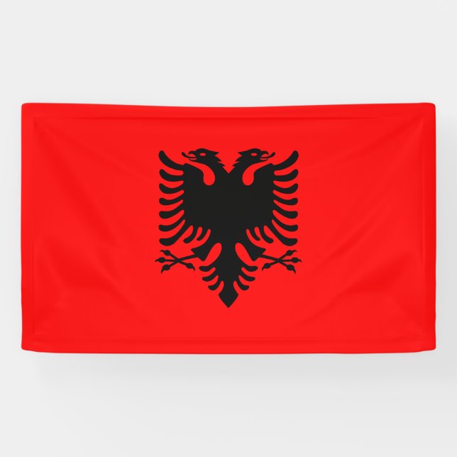 Flag of Albania Banner (Horizontal)