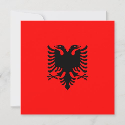 Flag of Albania Card