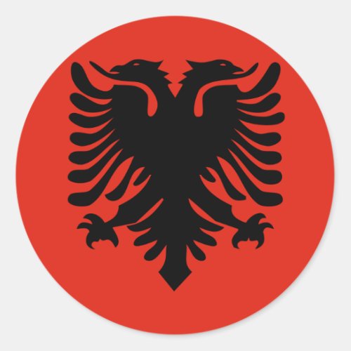 Flag of Albania Classic Round Sticker