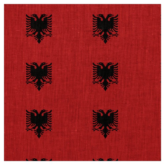 Flag of Albania Fabric (Swatch)