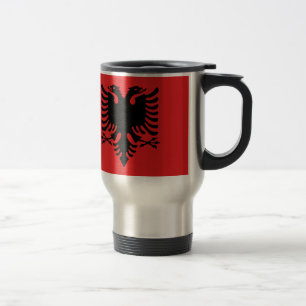 Flag of Albania - Flamuri i Shqipërisë Travel Mug