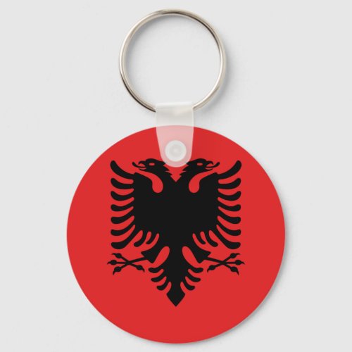 Flag of Albania _ Flamuri Kombtar _ Albanian Flag Keychain