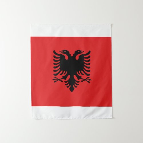 Flag of Albania _ Flamuri Kombtar _ Albanian Flag Tapestry