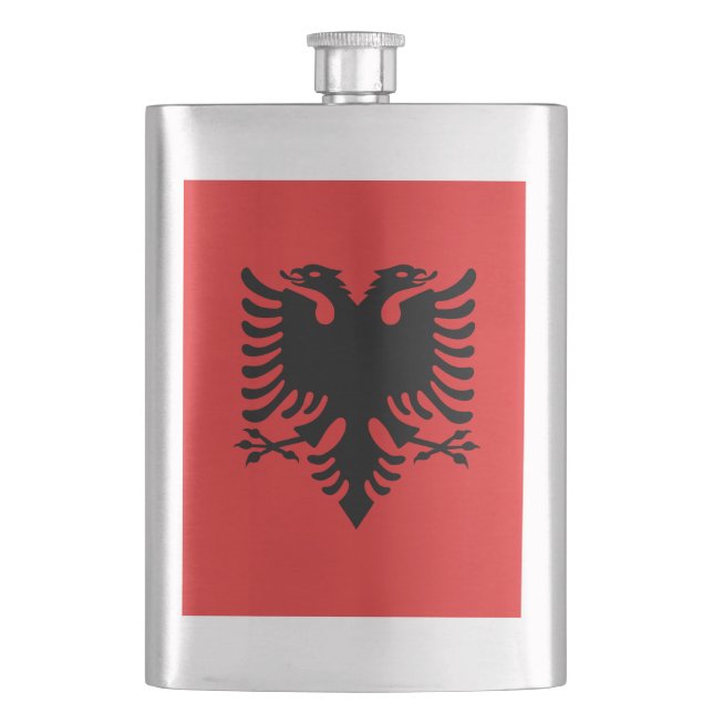 Flag of Albania Flask (Front)
