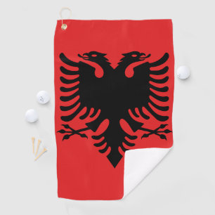 Flag of Albania Golf Towel