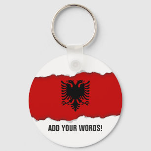 Flag of Albania Keychain