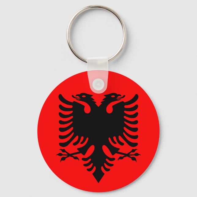 Flag of Albania Keychain (Front)