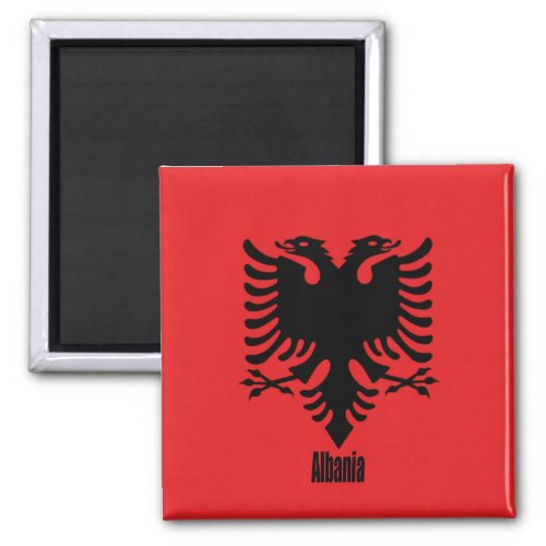 Flag of Albania labeled Magnet