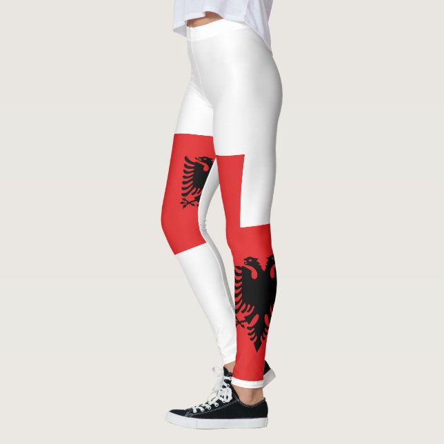 Flag of Albania Leggings (Left)