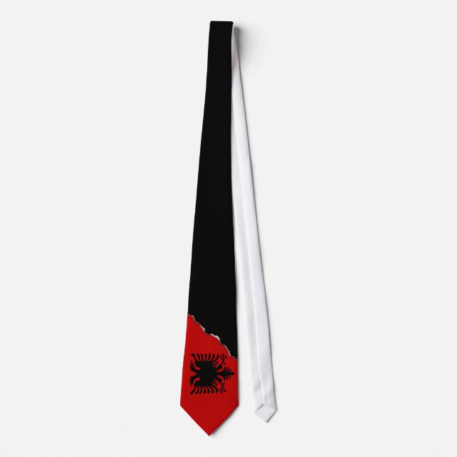 Flag of Albania Neck Tie (Front)