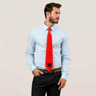 Flag of Albania Neck Tie