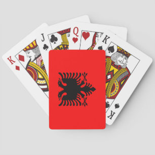 Flag of Albania Poker Cards