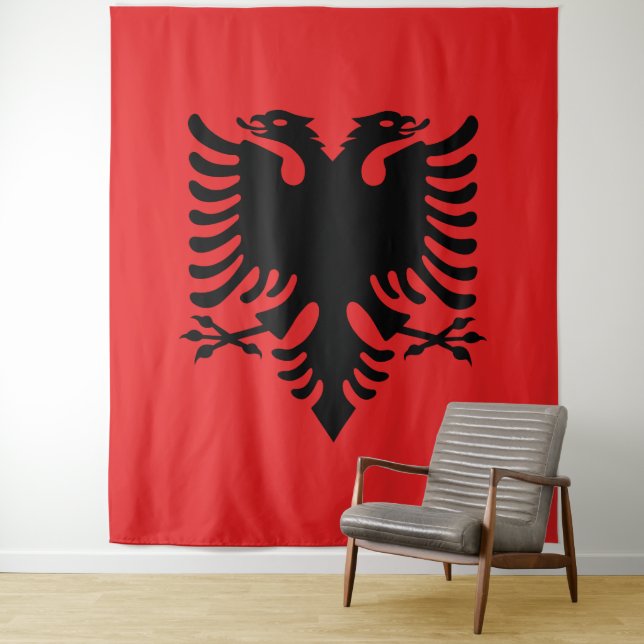 Flag of Albania Tapestry (In Situ)