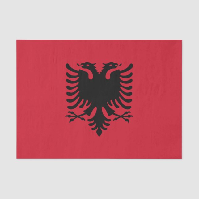 Flag of Albania Tissue Paper (Front)