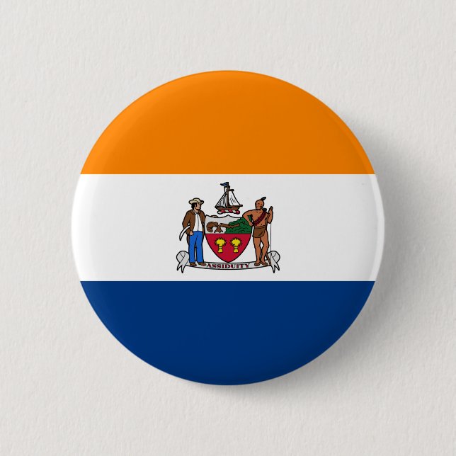Flag of Albany, New York Button (Front)