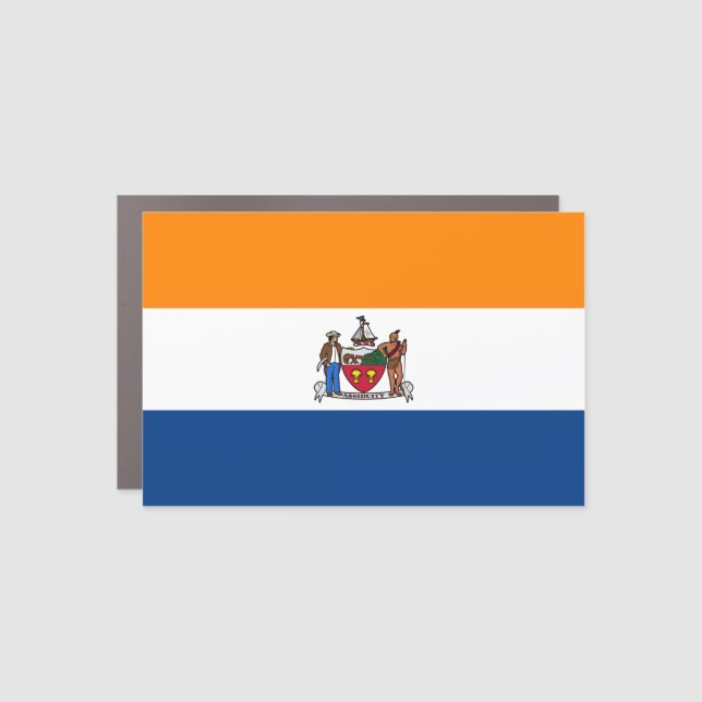 Flag of Albany, New York Car Magnet (Front)