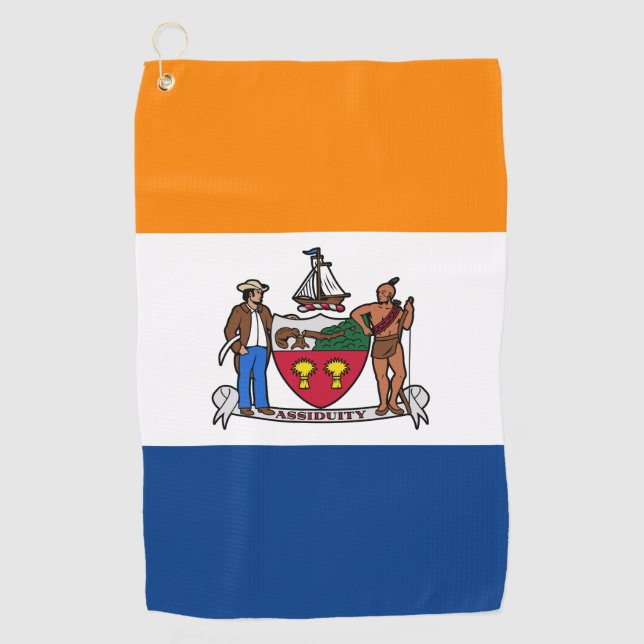 Flag of Albany, New York Golf Towel (Front)