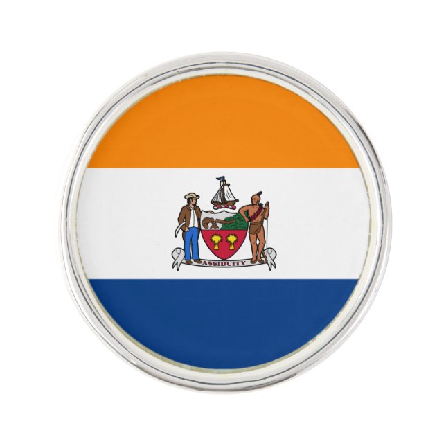 Flag of Albany, New York Lapel Pin (Front)