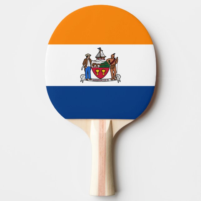 Flag of Albany, New York Ping Pong Paddle (Front)