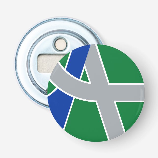 Flag of Albany, Oregon Bottle Opener (Front)