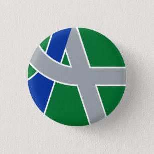 Flag of Albany, Oregon Button