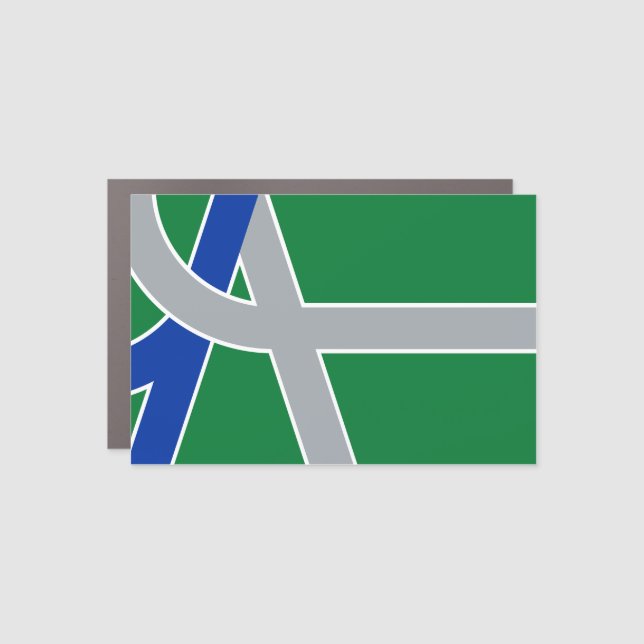 Flag of Albany, Oregon Car Magnet (Front)