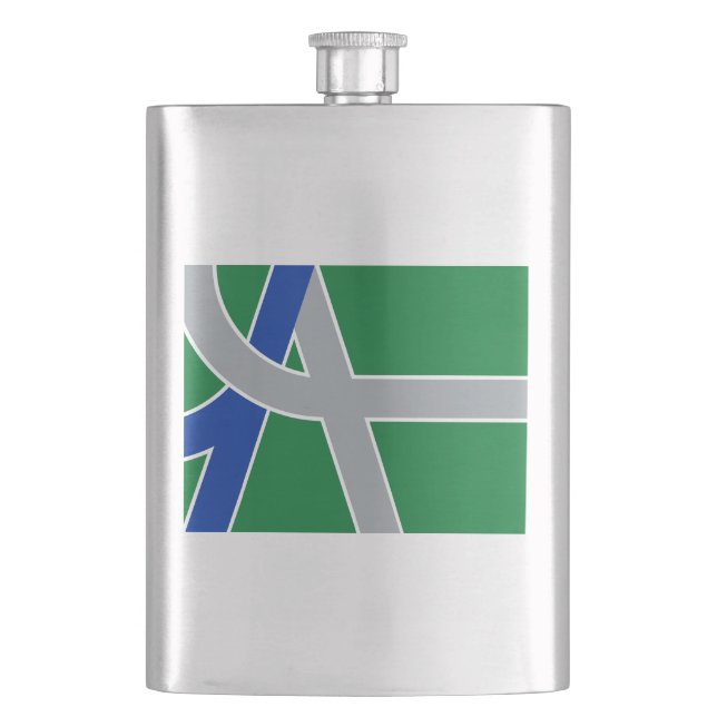 Flag of Albany, Oregon Flask (Front)