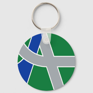 Flag of Albany, Oregon Keychain